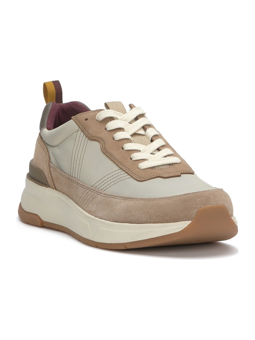 Men's Geovanni Vince Camuto Neutral Beige Low-Top Casual Sneakers Worn Once!